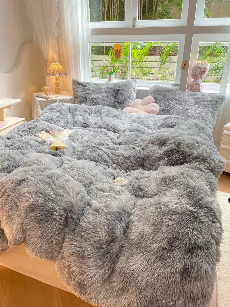 FluffCandy - Luxurious Long-Pile Duvet Cover for Winter Warmth
