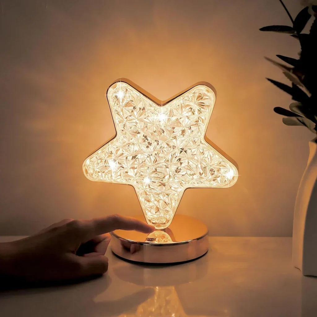 Celestia - Fängslande Dimbar Kristall Bordslampa