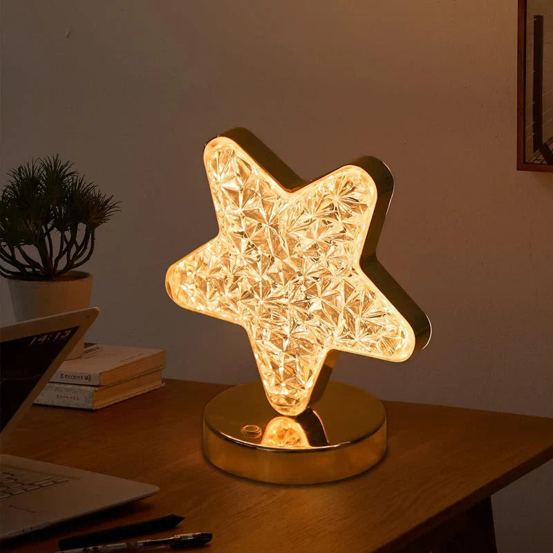 Celestia - Fängslande Dimbar Kristall Bordslampa