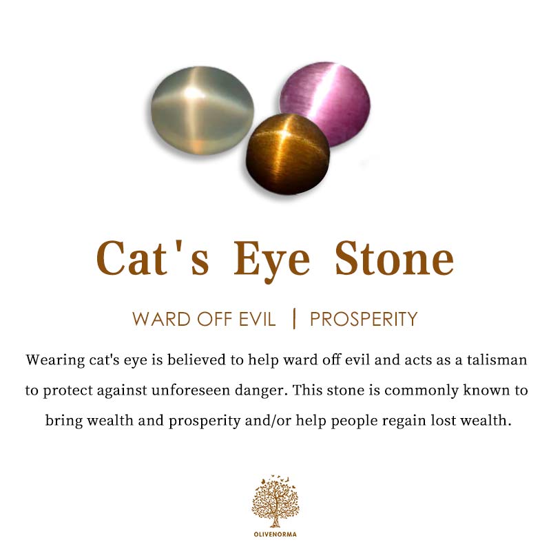 Beautiful Large Cat's Eye Gemstone Ring - Liora