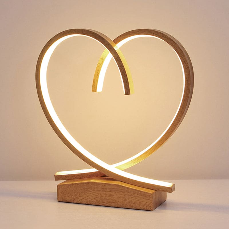 HeartWood – Romantic Wooden Nightstand with Drawer