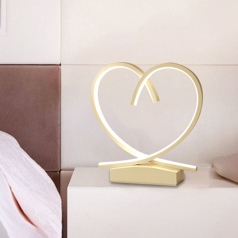 HeartWood – Romantic Wooden Nightstand with Drawer