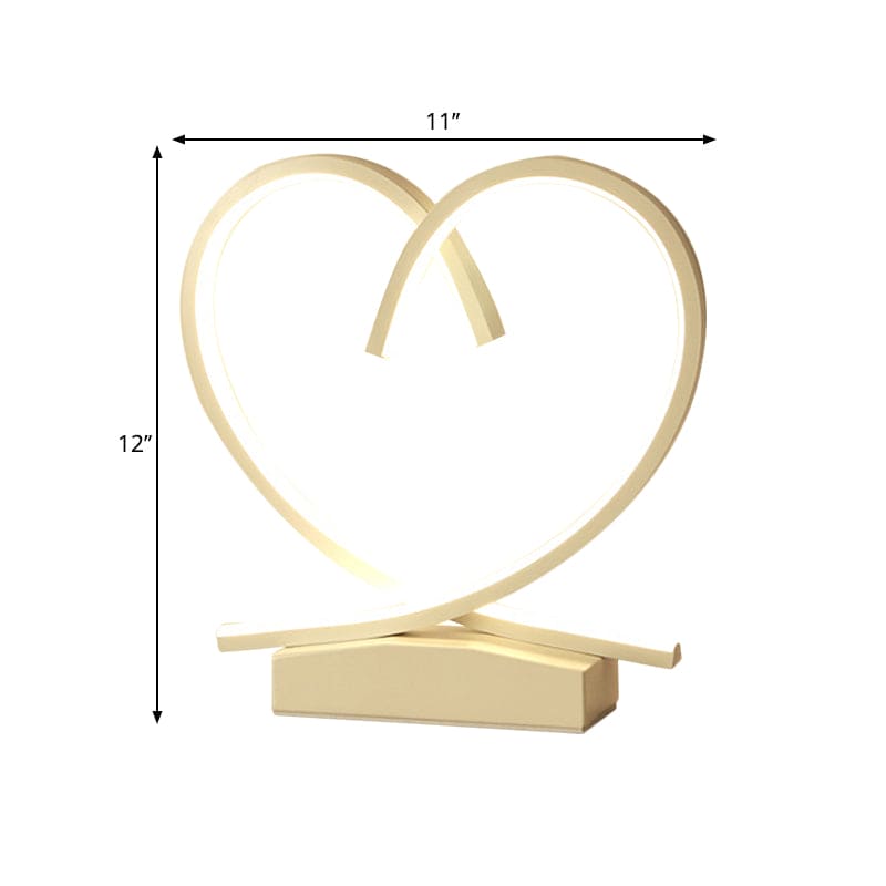 HeartWood – Romantic Wooden Nightstand with Drawer