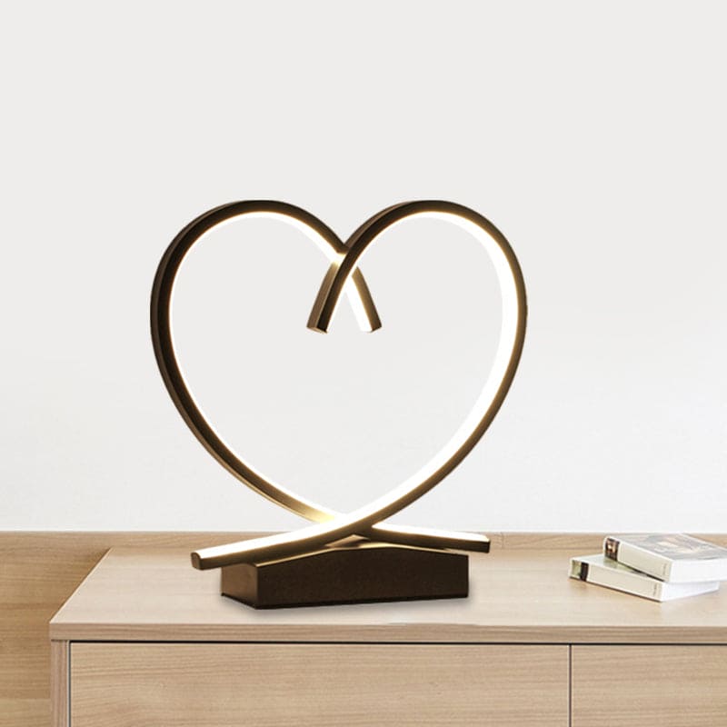 HeartWood – Romantic Wooden Nightstand with Drawer