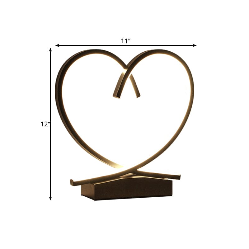 HeartWood – Romantic Wooden Nightstand with Drawer