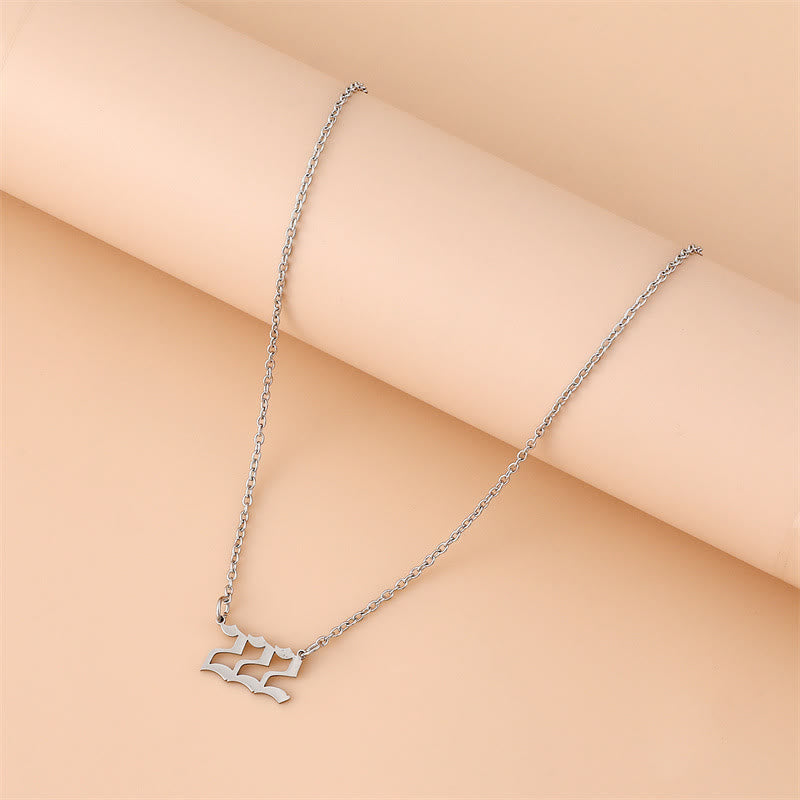Celestia Stainless Steel Angel Number Necklace - A Special Piece of Jewelry for Spiritual Connection