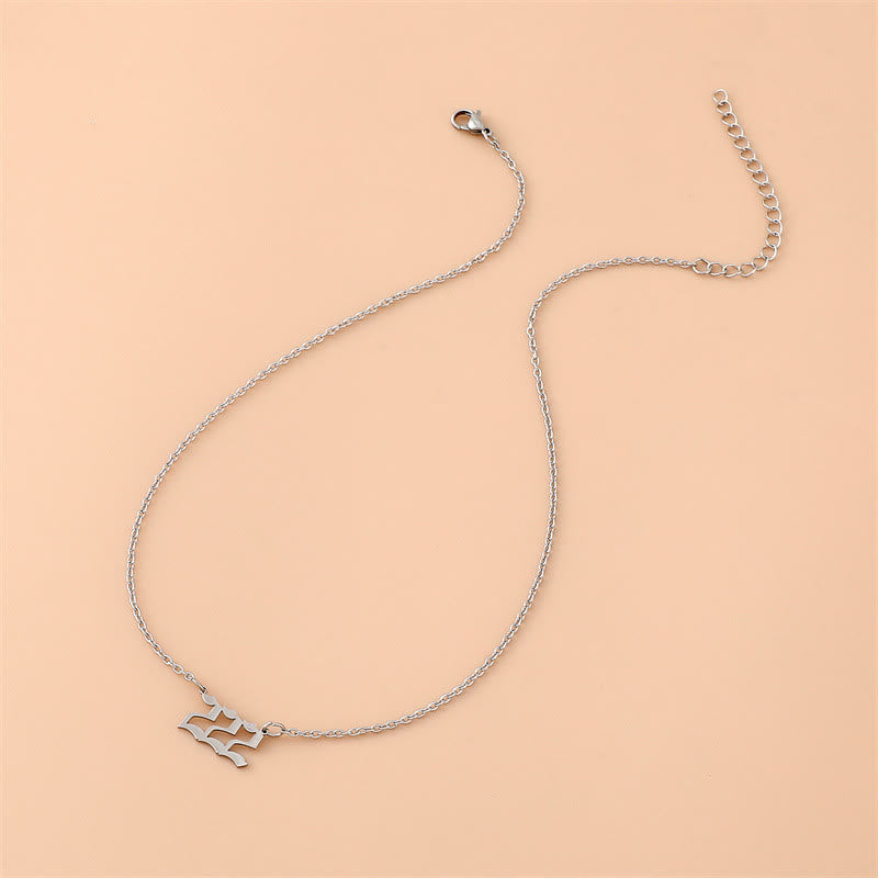 Celestia Stainless Steel Angel Number Necklace - A Special Piece of Jewelry for Spiritual Connection