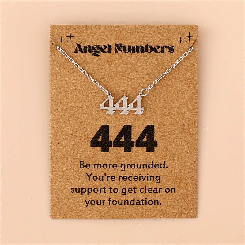 Celestia Stainless Steel Angel Number Necklace - A Special Piece of Jewelry for Spiritual Connection