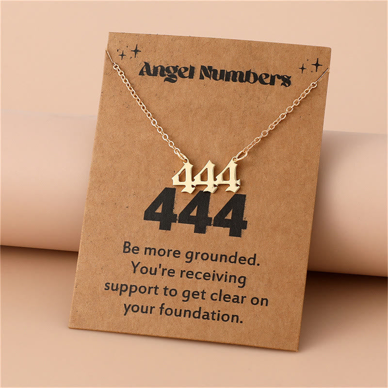 Celestia Stainless Steel Angel Number Necklace - A Special Piece of Jewelry for Spiritual Connection