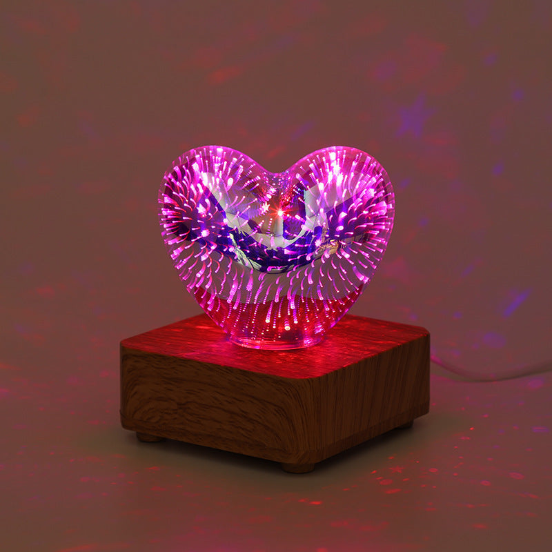 HeartGlow - 3D Heart LED Night Light - USB Lighting
