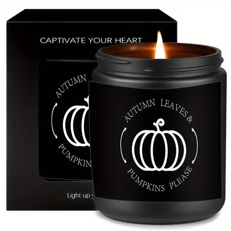 Autumn Glow – Scented Candle with Autumn Leaves & Pumpkins