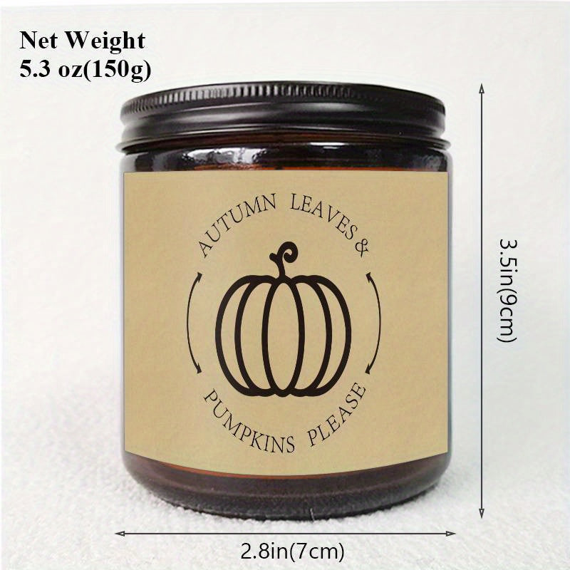 Autumn Glow – Scented Candle with Autumn Leaves & Pumpkins