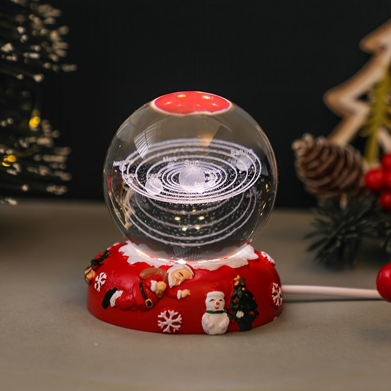 CrystalLight – Elegant USB Kristall Bordslampa
