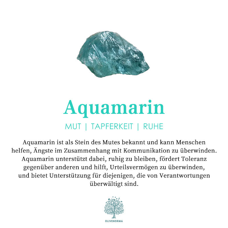 Enchanting Aquamarine Spinning Ring - Selene Design