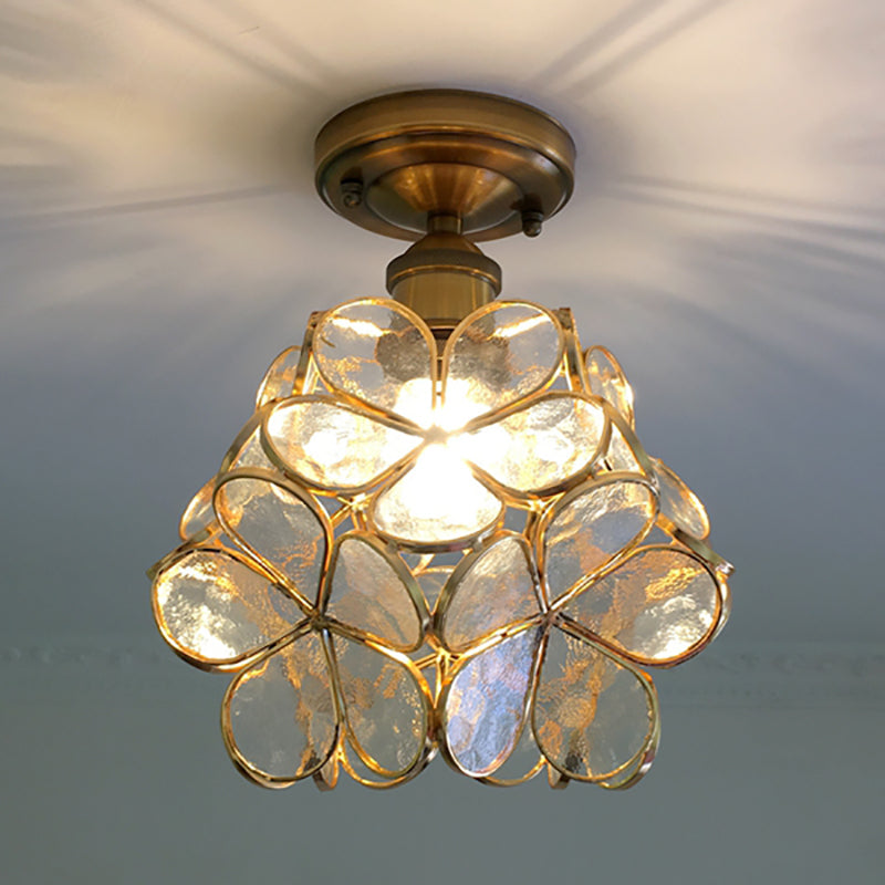 FloralGlow Retro Ceiling Lamp - Retro Tiffany Ceiling Lamp for a Captivating Interior
