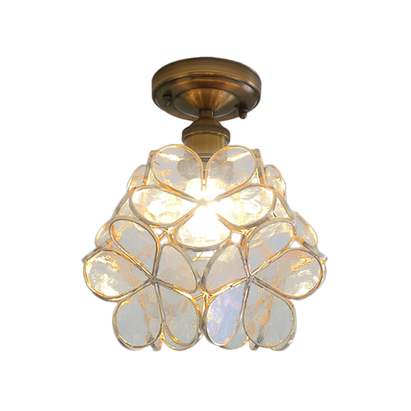 FloralGlow Retro Ceiling Lamp - Retro Tiffany Ceiling Lamp for a Captivating Interior