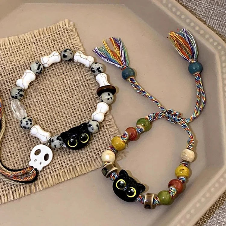 Selina's lovely skull bracelet by Katjes