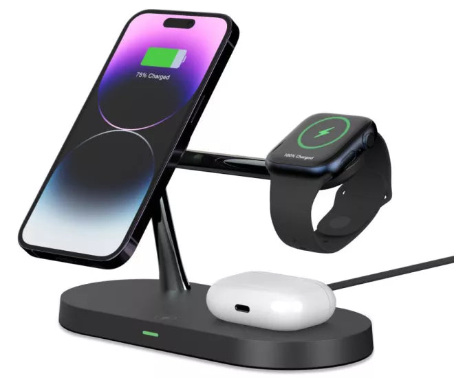 PowerHub 3-in-1 MagSafe Charger - Wireless Device Charging