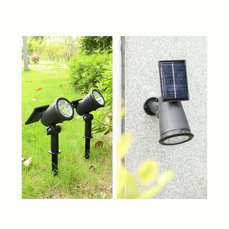 SolarLuxe Spotlight - Hållbar 9LED Trädgårdsbelysning