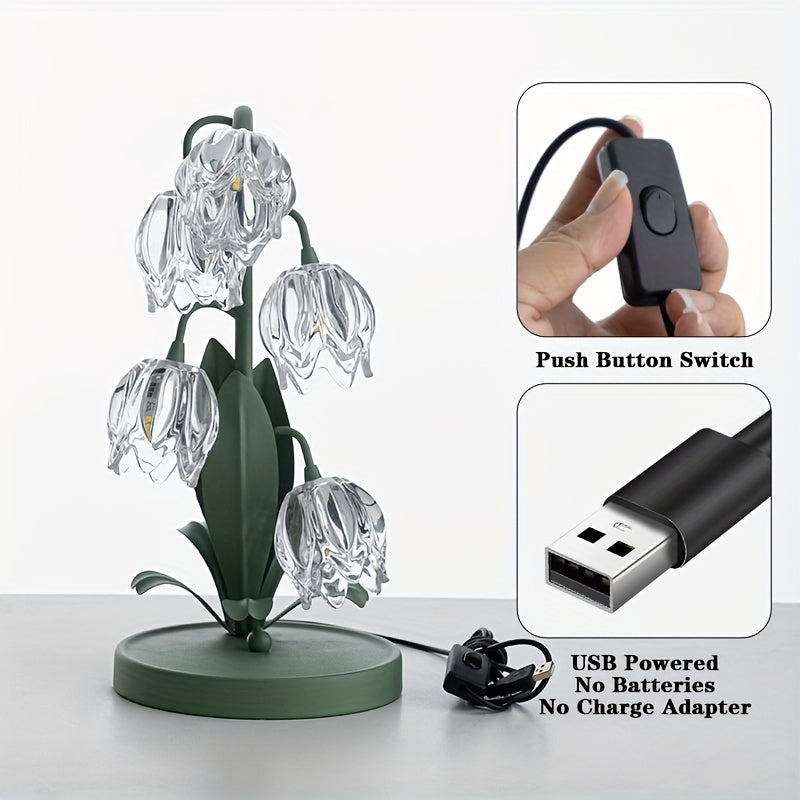 BellBloom - Stylish LED Table Lamp in Flower Shape