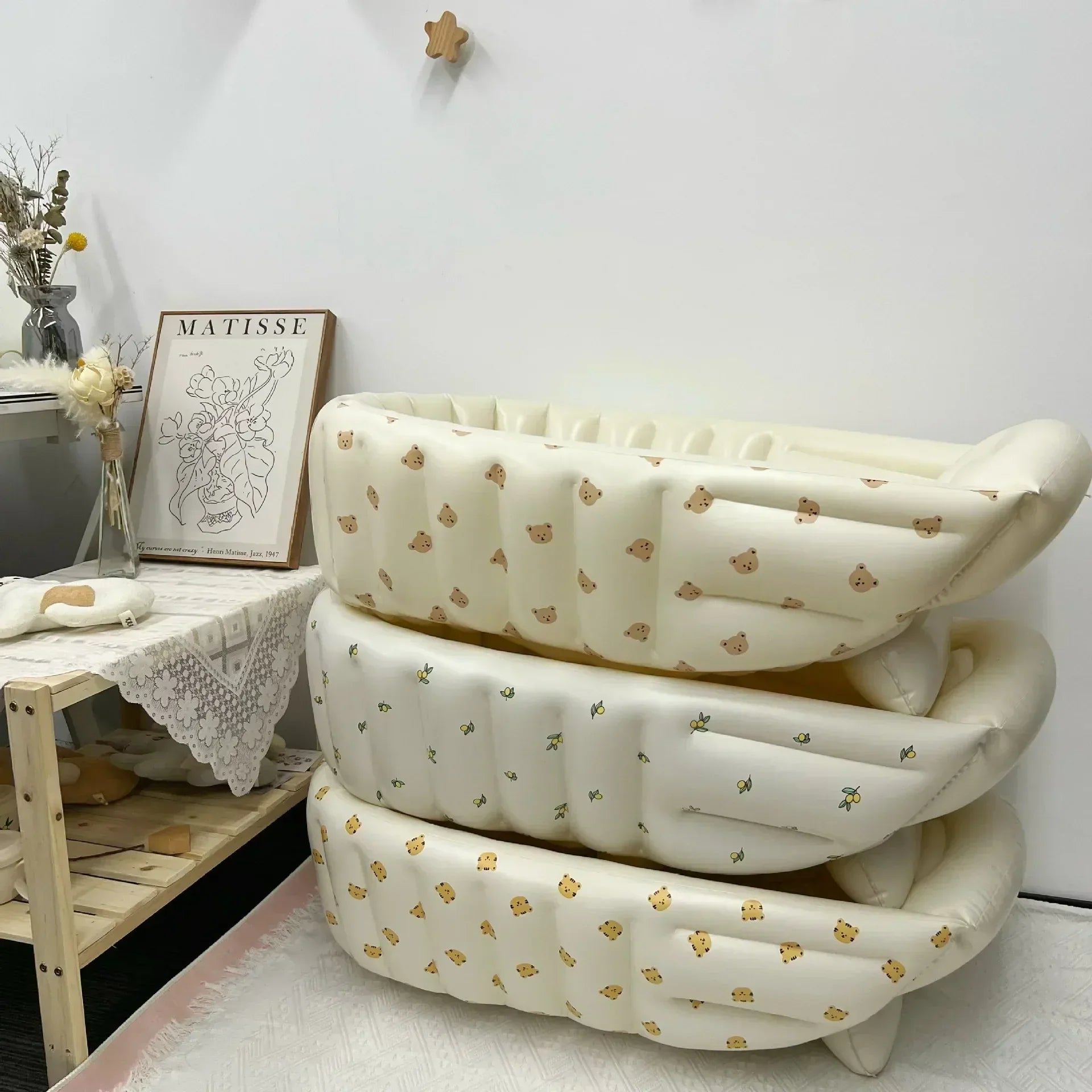 BabyBad Pro - Bärbar och Uppblåsbar för en Ultimat Babybadupplevelse