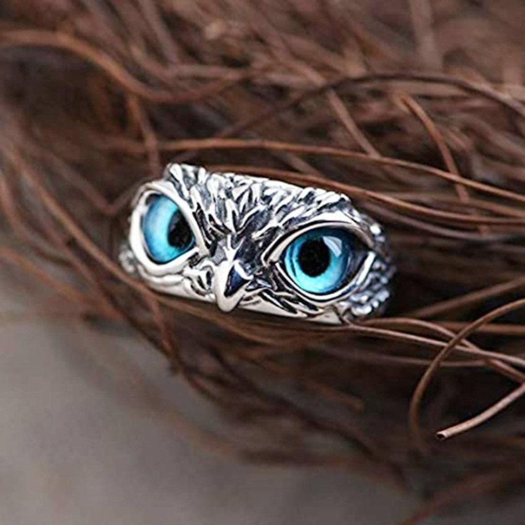 Ophelia Owl Charm Ring - Silver Charm Ring for Stylish Looks