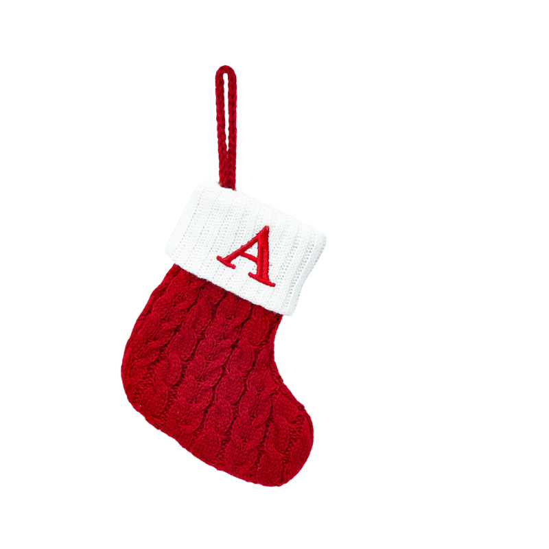 Snowflake Christmas Stockings - Festive Knitted Christmas Decorations