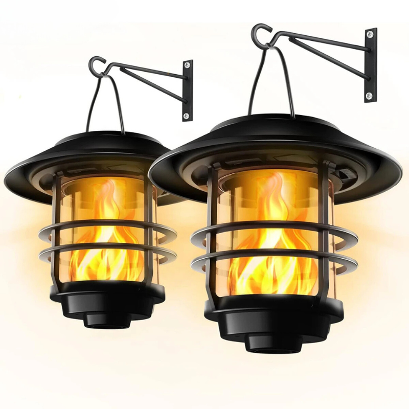 EcoGlow – Stylish Solar Torch for Outdoor Use