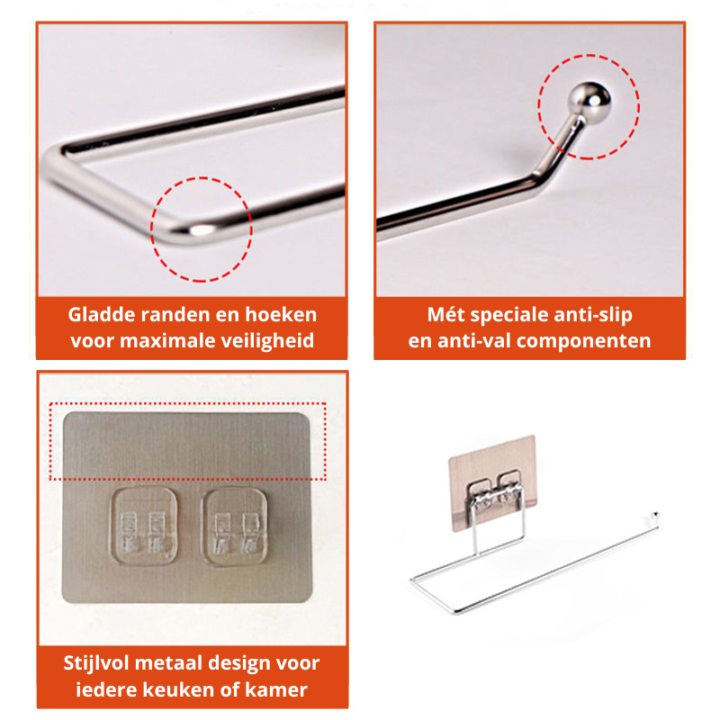 RollMate Holder – Practical Kitchen Paper Holder Set