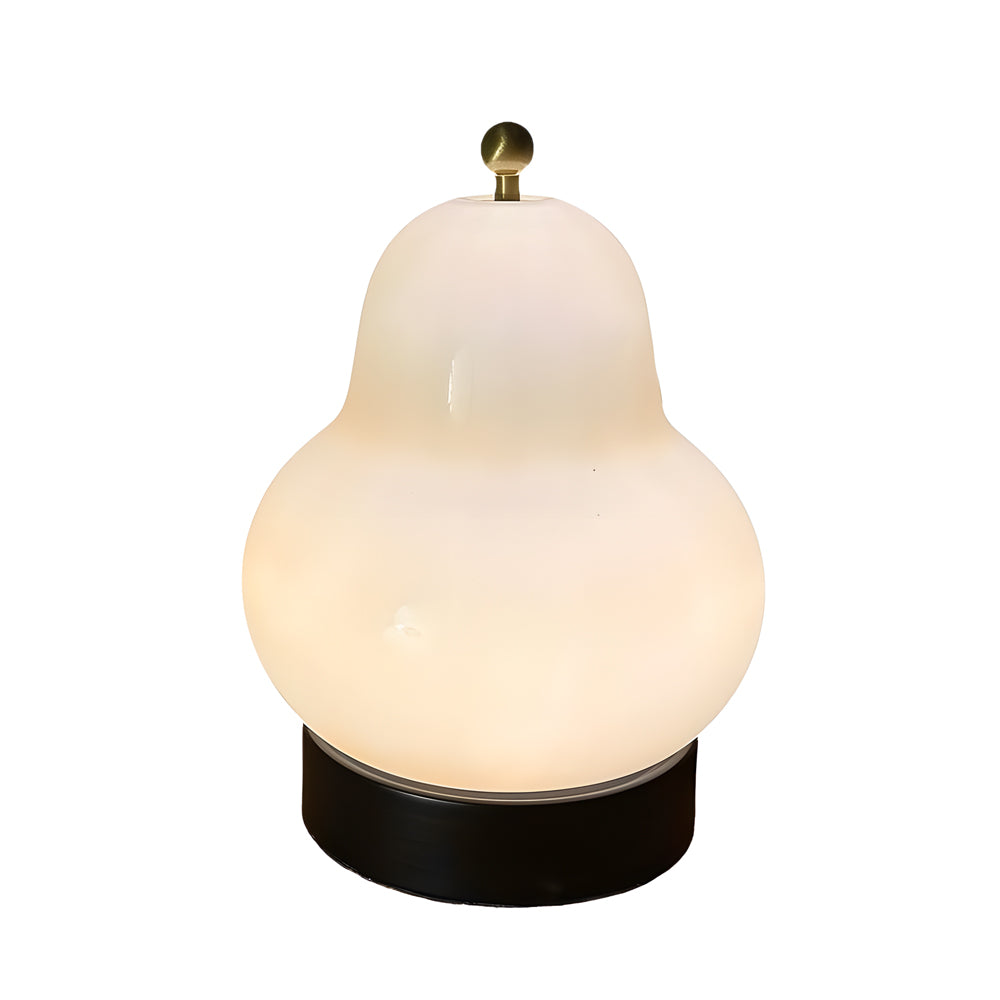 Elegant pear-shaped USB lamp with dimmable LED