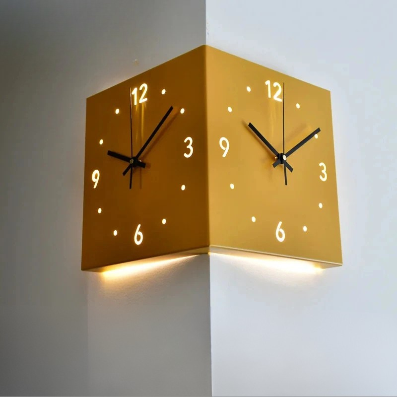 DualEdge Clock - Elegant Wall Clock with Silent Mechanism