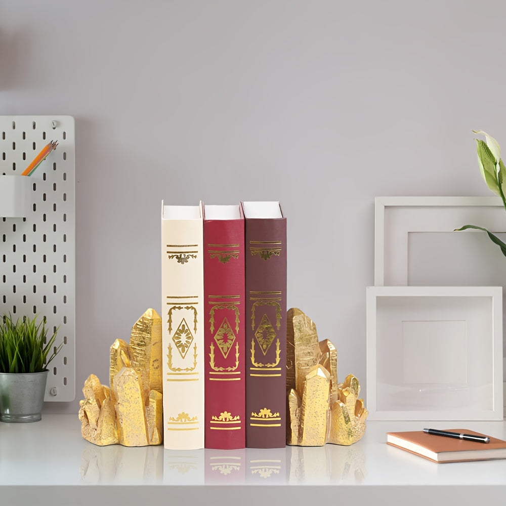 CrystalForm - Vintage Bookends with Crystal Design