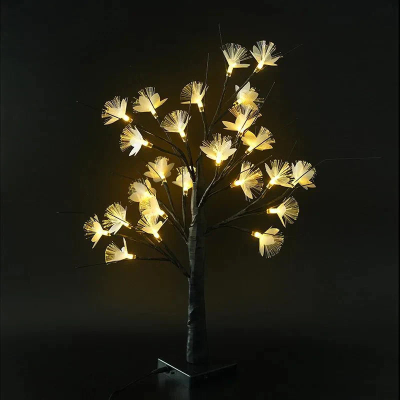 BonsaiGlow Bordslampa - Fängslande Fiberoptisk Roslampa