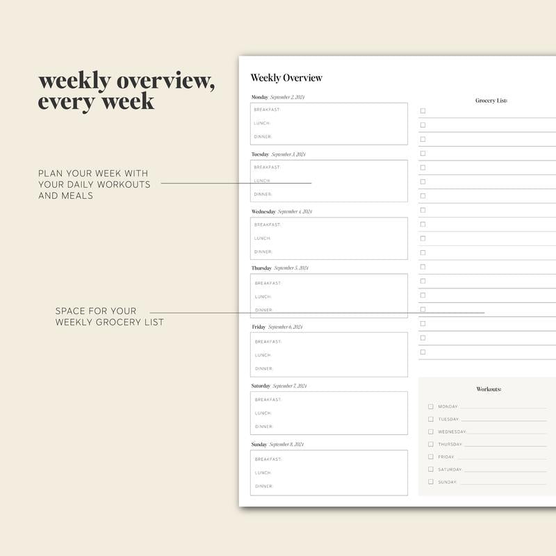 PlanEase - Stylish 24-25 Year Planner for Efficiency