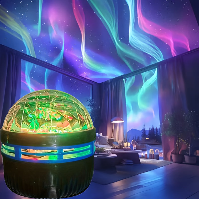 AuroraStar – RGB LED Sphere Projector with Remote Control