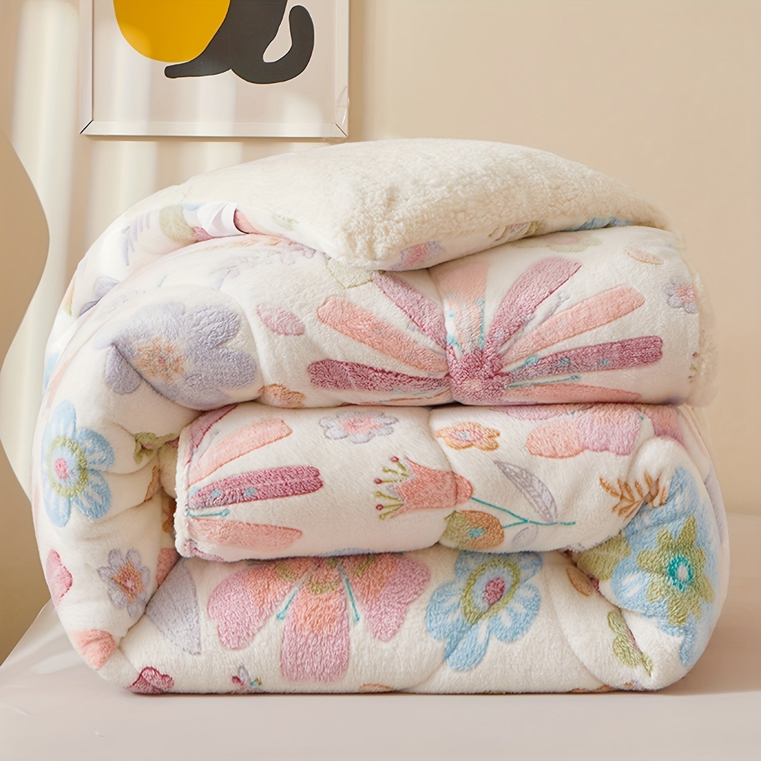 FloralDream – Soft Fleece Winter Blanket