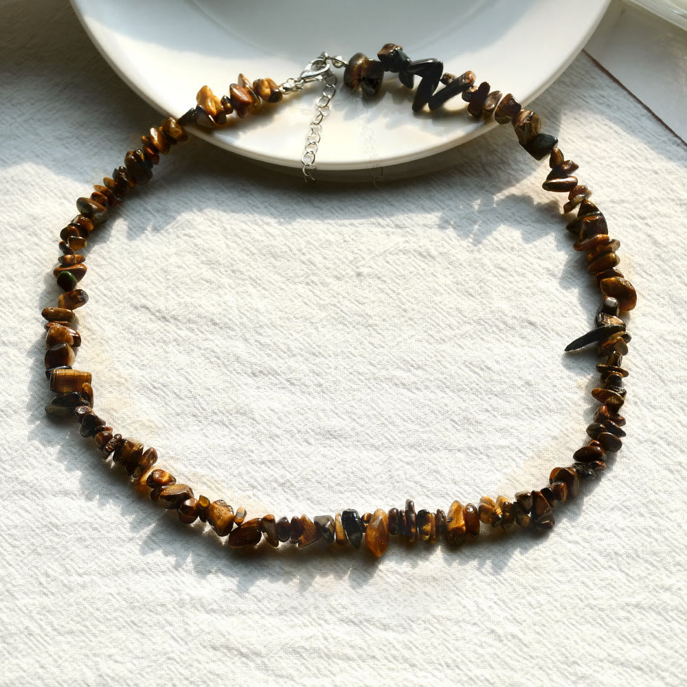 Elegant Polished Crystal Necklace - Lina