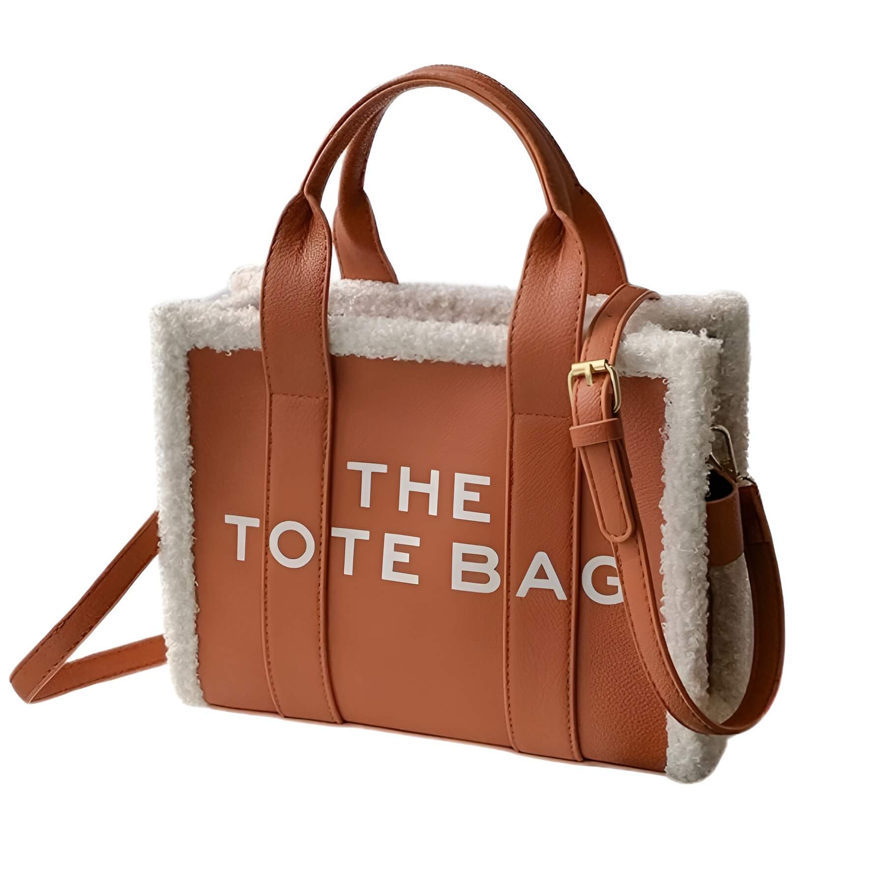 LuxVibe Bag - PU Leather Bag with Faux Fur