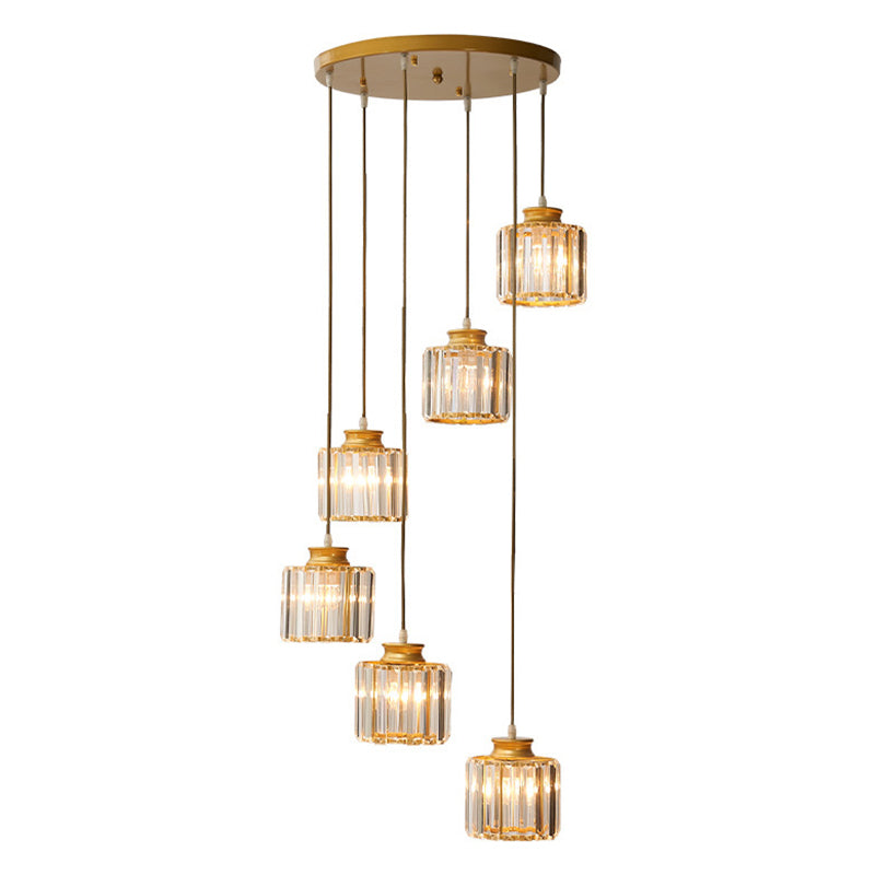 LumiDrum Pendant – Luxurious Crystal Hanging Lamp for Modern Interiors