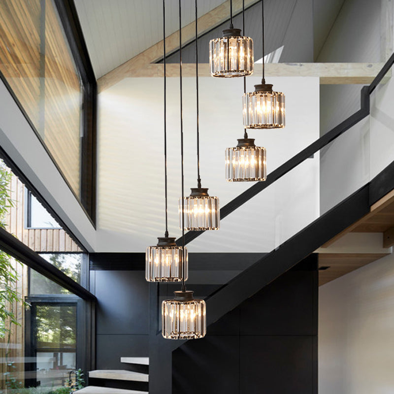 LumiDrum Pendant – Luxurious Crystal Hanging Lamp for Modern Interiors