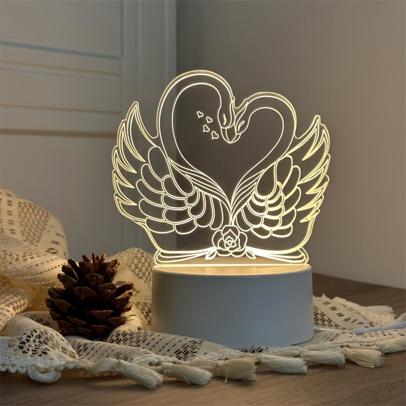 SwaneLume – USB 3D LED Table Lamp