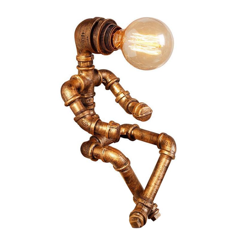 RoboShine Robot Lamp – Playful Iron Lighting for the Home