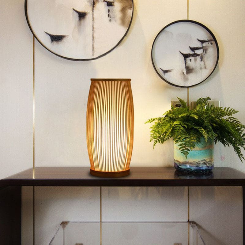 Bamboo Bright - Atmospheric Table Lamp Made of Bamboo