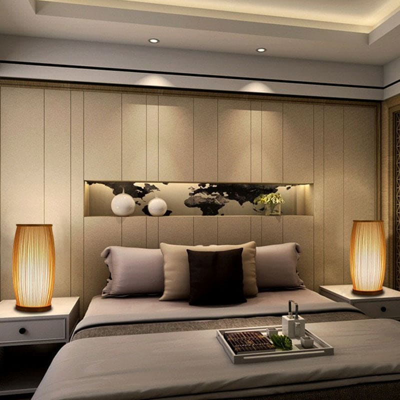 Bamboo Bright - Atmospheric Table Lamp Made of Bamboo