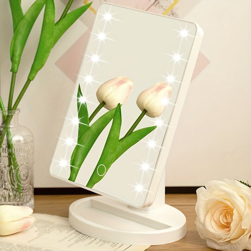 GlowMirror – Portable Make-up Mirror with LED Lighting