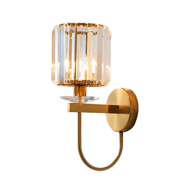 CrystalLux Elegante Vägglampa - Lyxig Cylindrisk Design för Moderna Interiörer