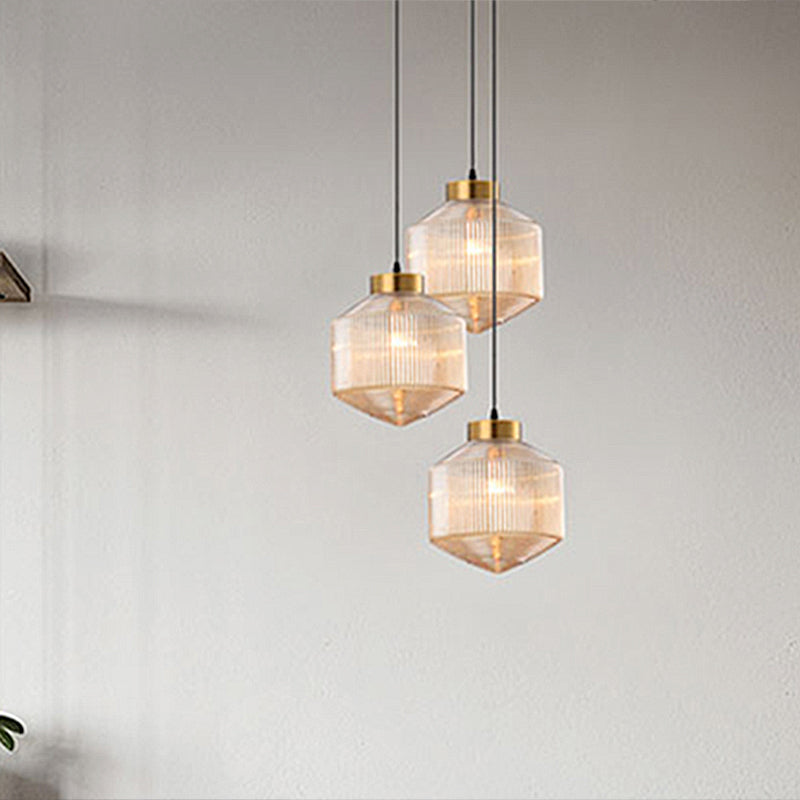 GlowCandle Ceiling Lamp - Modern Glass Chandelier for Interior Design