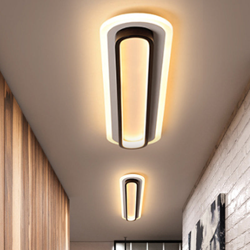 Ovaluxe Glow - Elegant Black-White LED Lighting