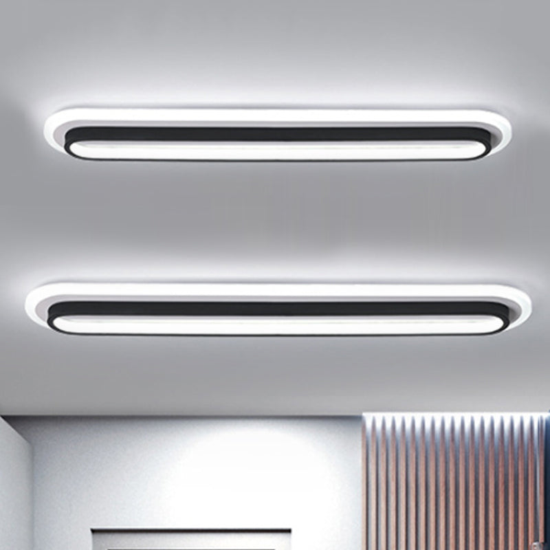 Ovaluxe Glow - Elegant Black-White LED Lighting