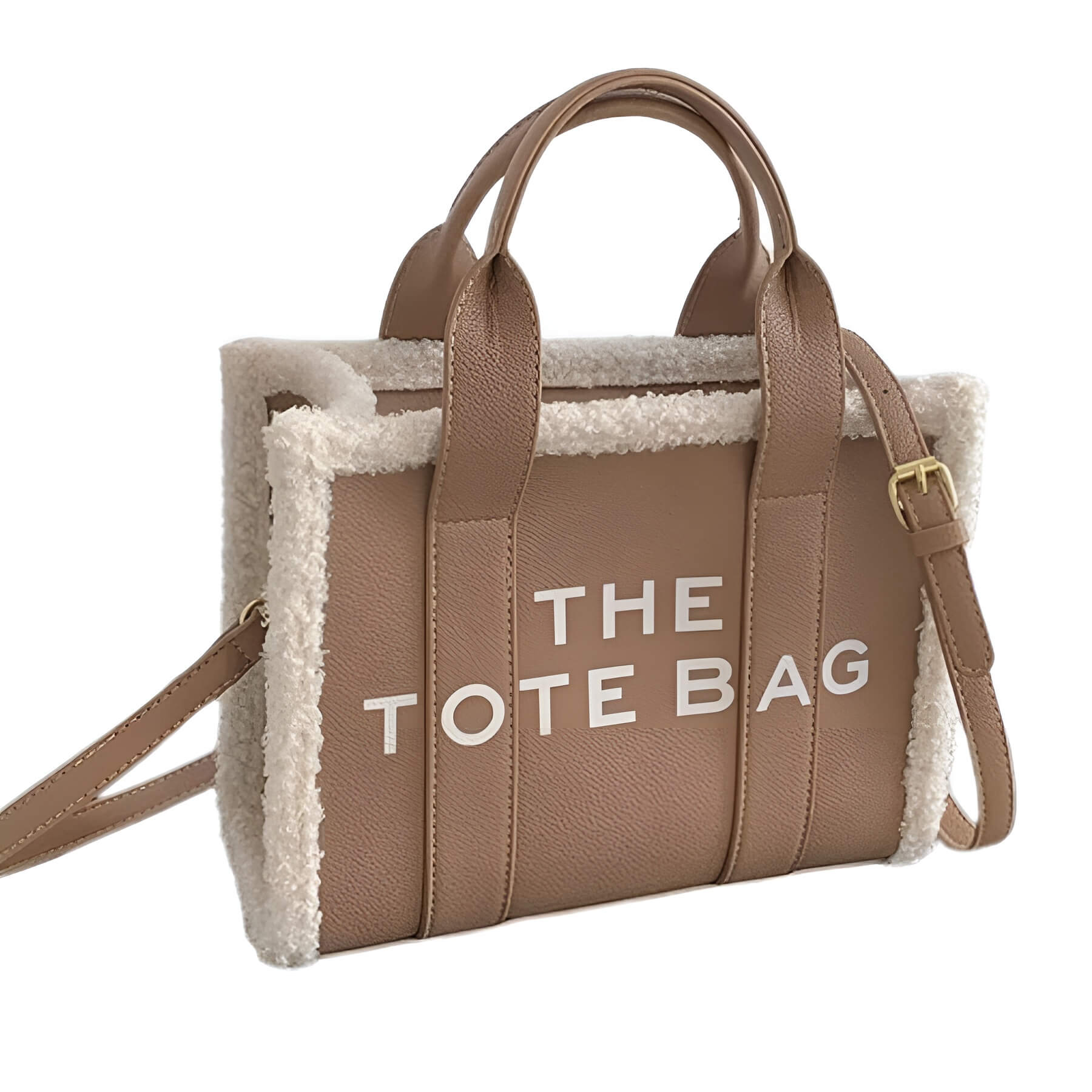 LuxVibe Bag - PU Leather Bag with Faux Fur